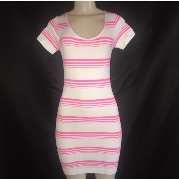 Striped bodycon mini dress - Picture 4 of 5